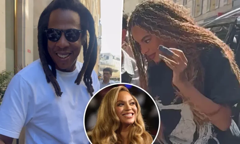 Jay-Z Blue Ivy Paris Outing