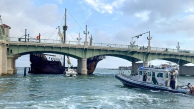 nao trinidad bridge of lions collision