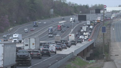 I-95 Fredericksburg Shutdown Power Lines