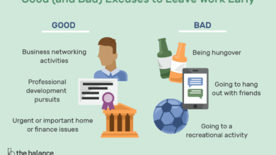 Excuses to Leave Work Early